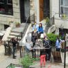 Weiner Hard At Work, Filming Campaign Video In Park Slope